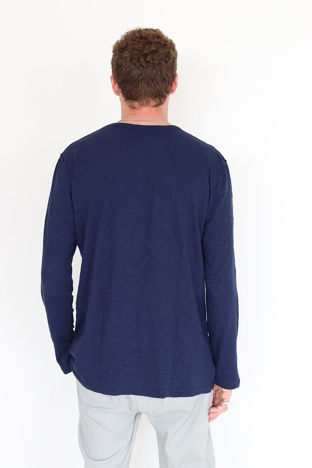 Dark Blue Long Sleeve T-Shirt