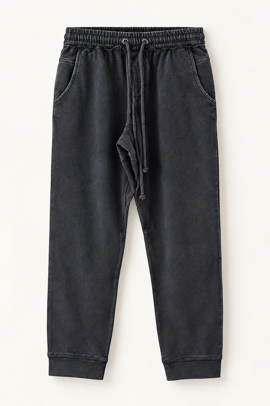 MONDRIAN SWEAT-PANTS WASHED BLACK