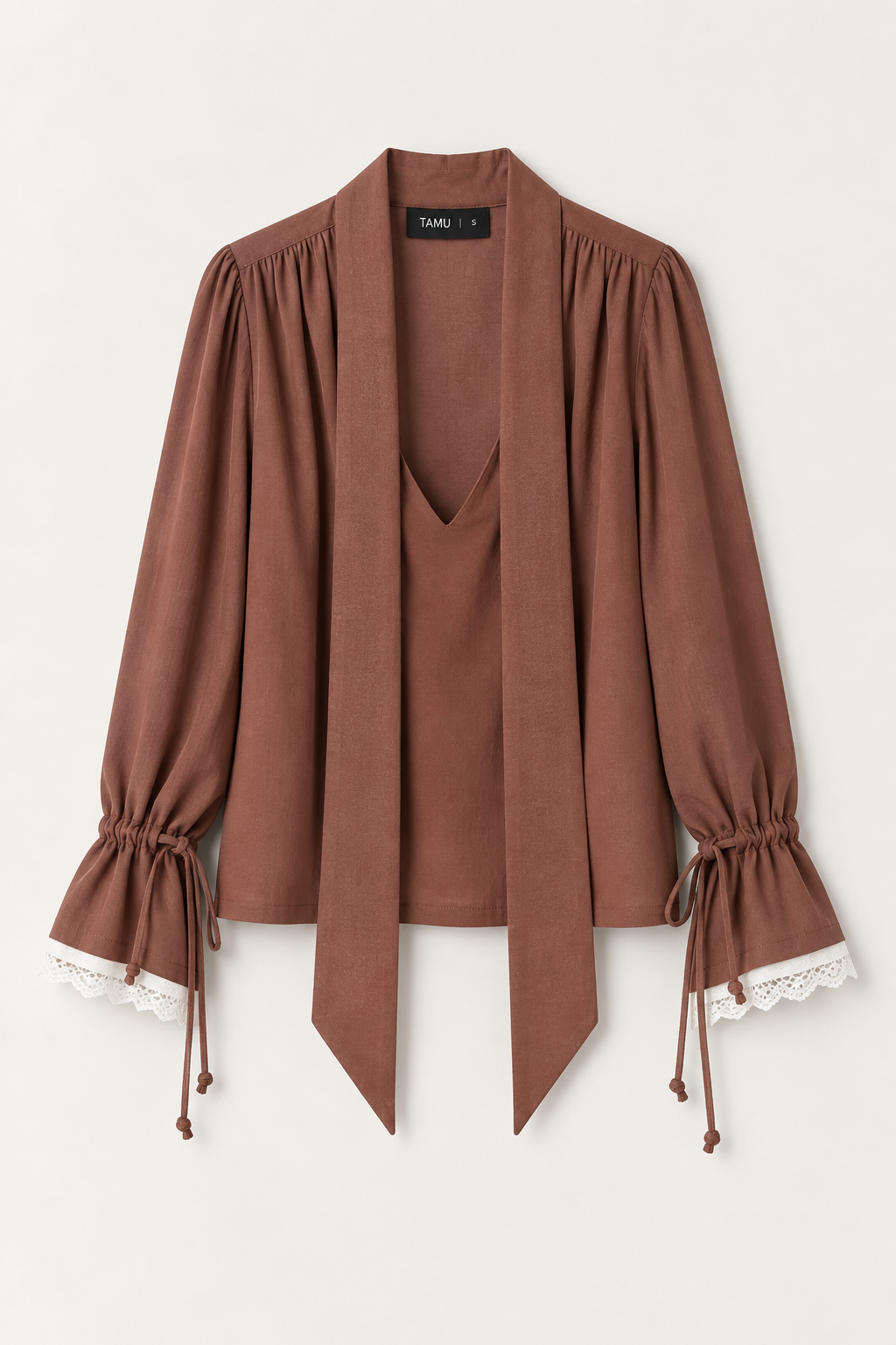 Colette Tie Shirt Terracota