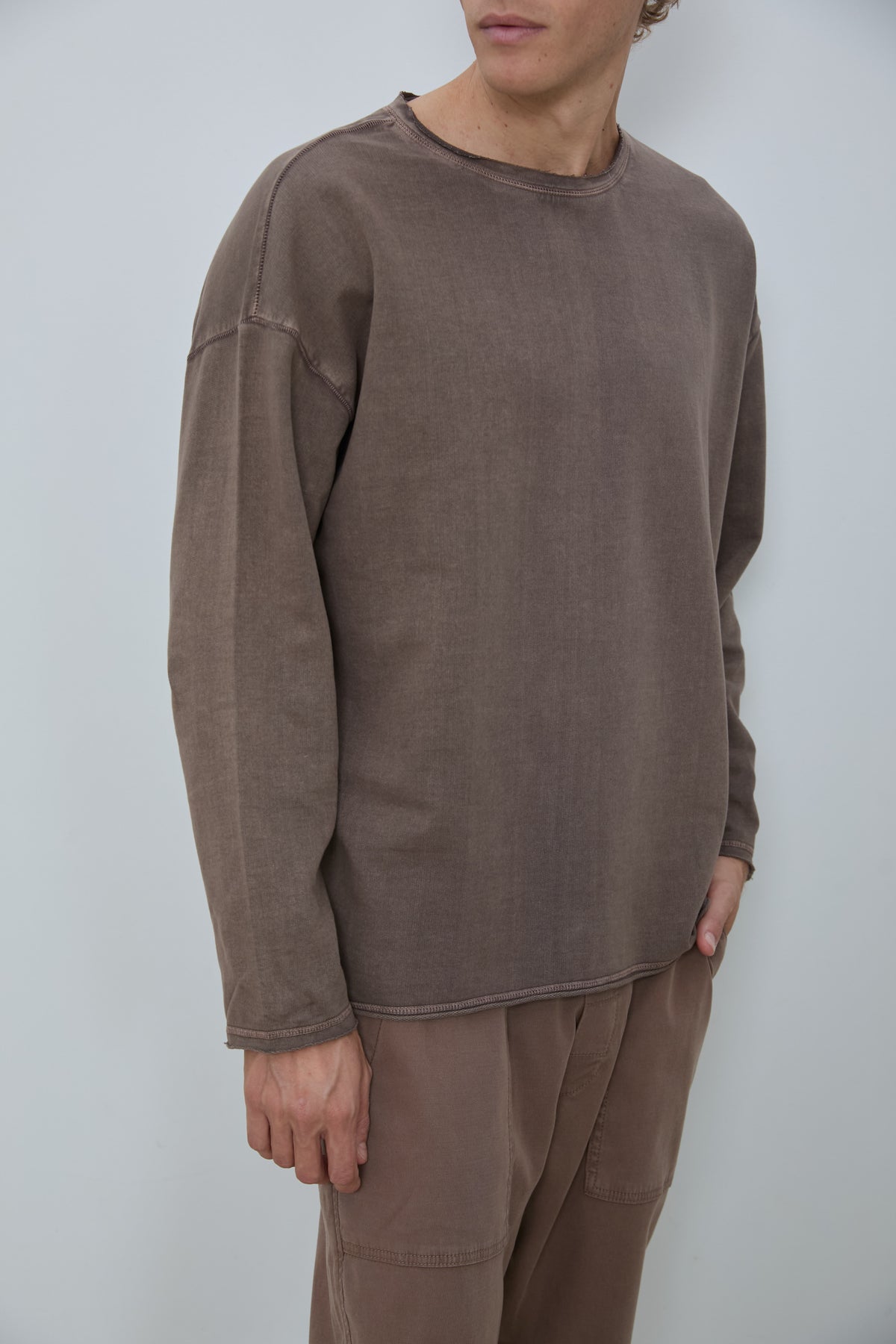 KLEE SWEATSHIRT WASHED MOCHA