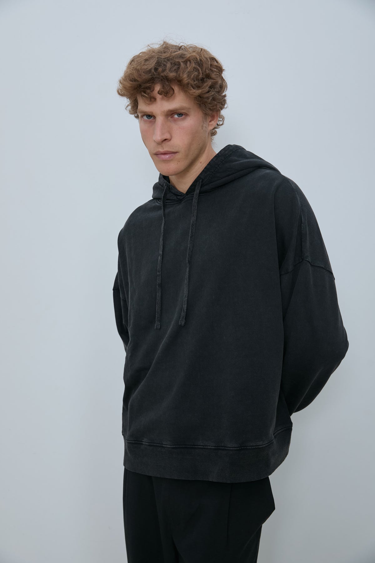 DUNE HOODIE WASHED BLACK