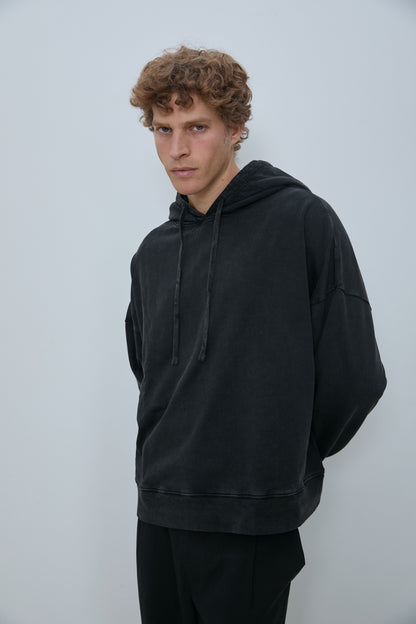 DUNE HOODIE WASHED BLACK