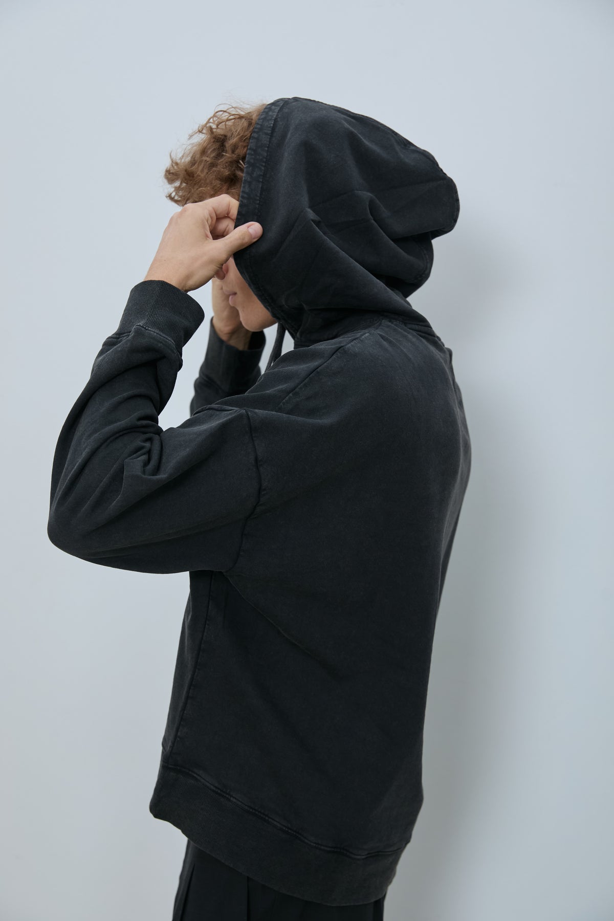DUNE HOODIE WASHED BLACK