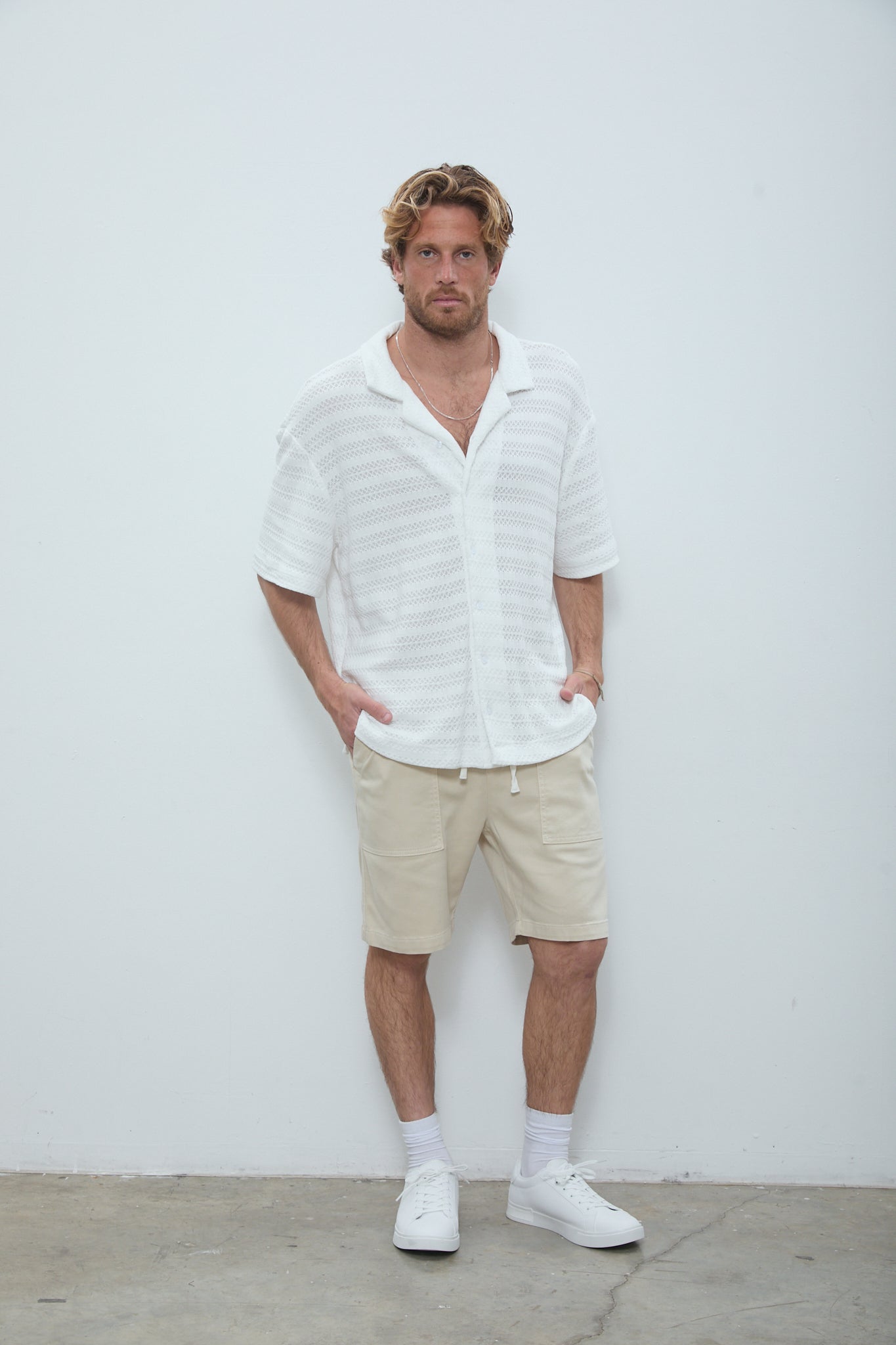 Castel Bermuda Shorts Cream