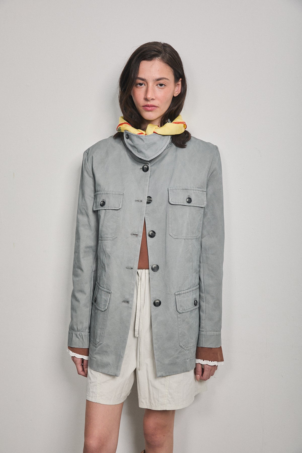 RENOIR MILITARY JACKET Light Grey
