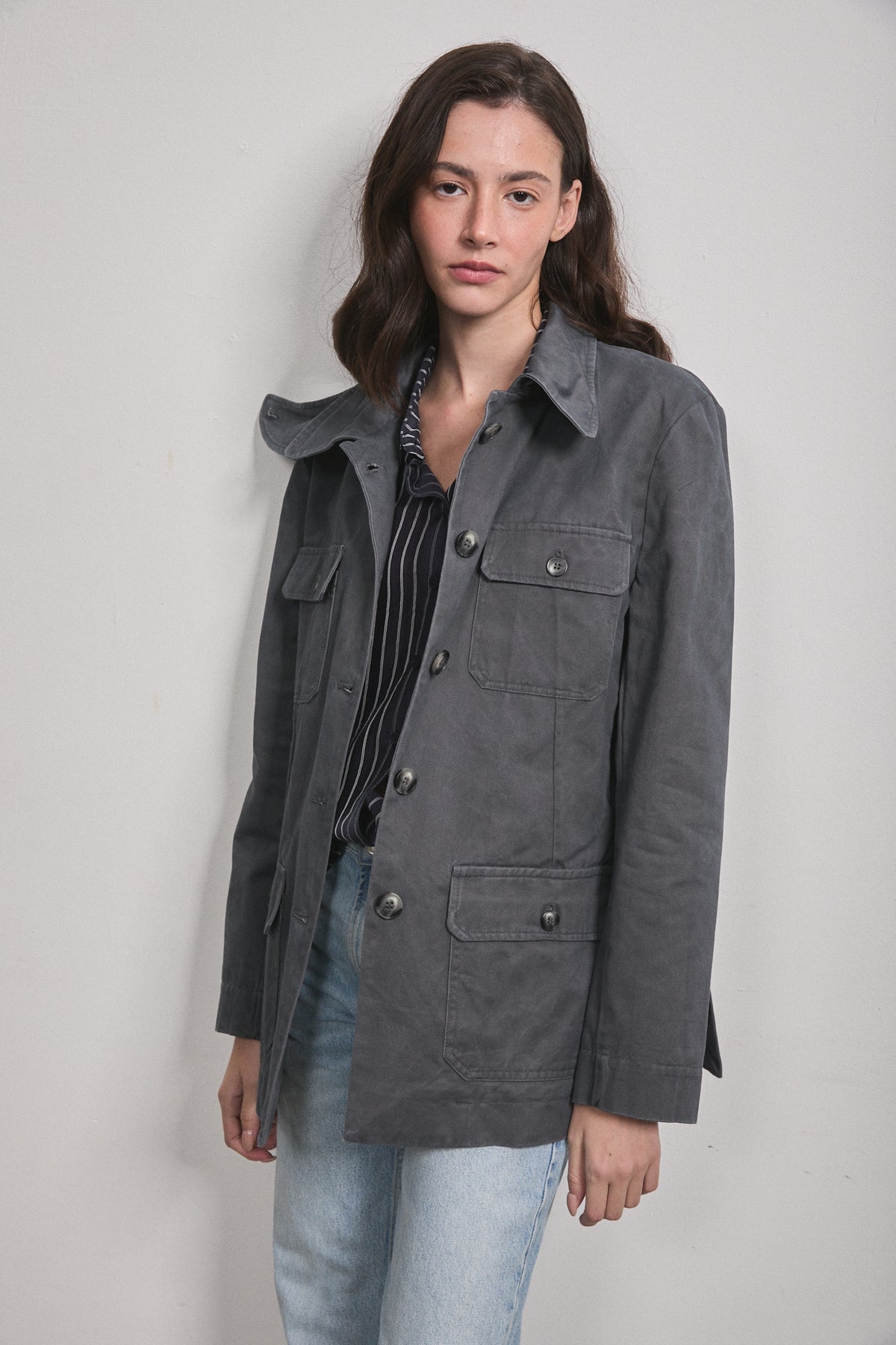 Adelle Striped Shirt Blue