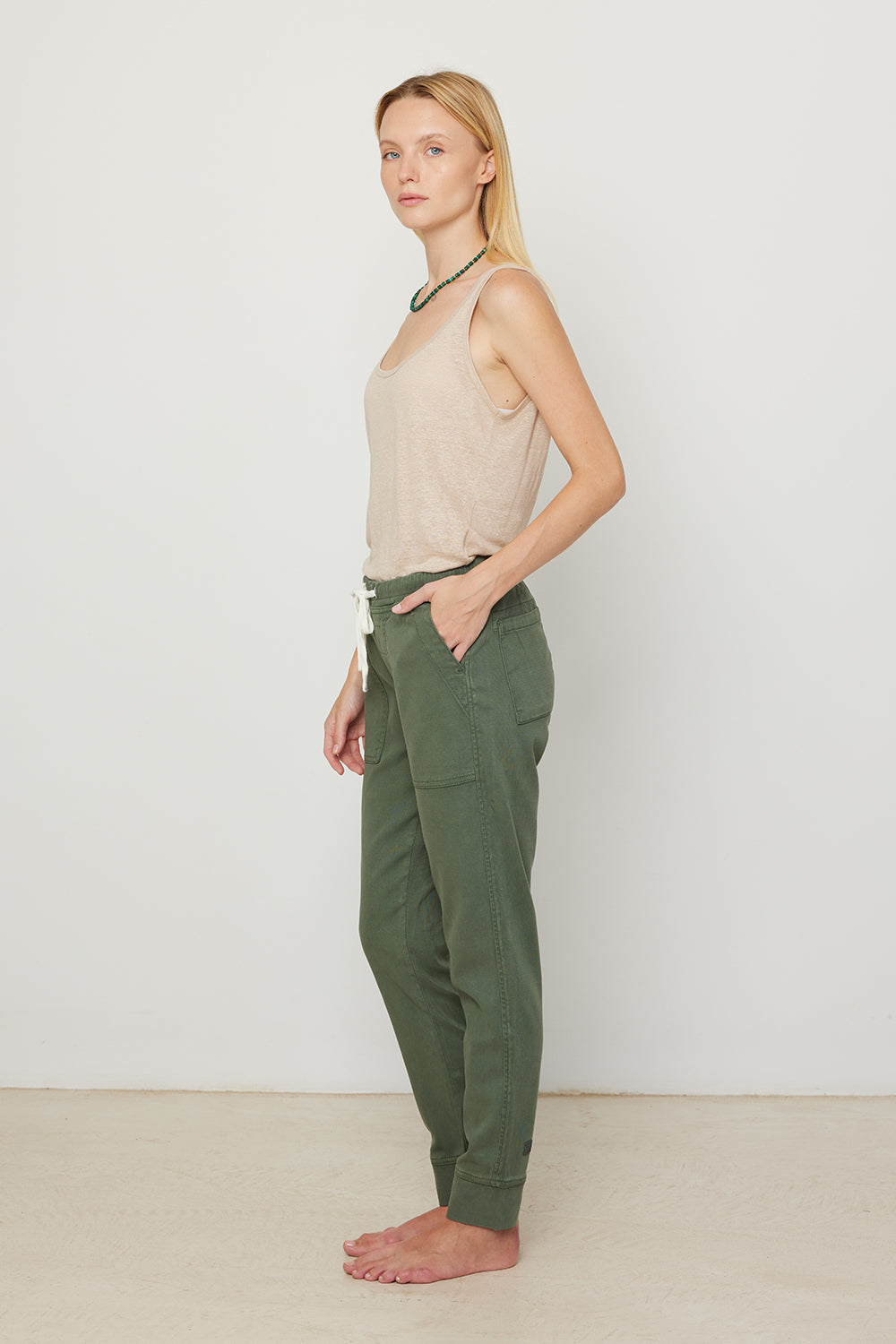 Pants Dark Green