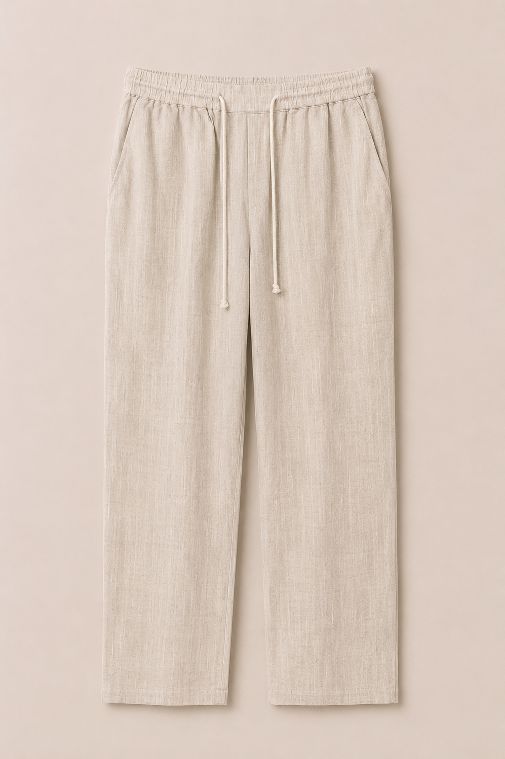 Relaxed linen pants Beige