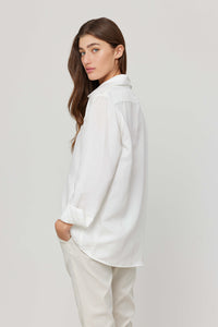 White Long Sleeve Buttoned Shirt