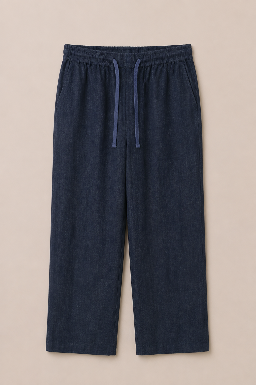 Relaxed Linen Pants Dark grey
