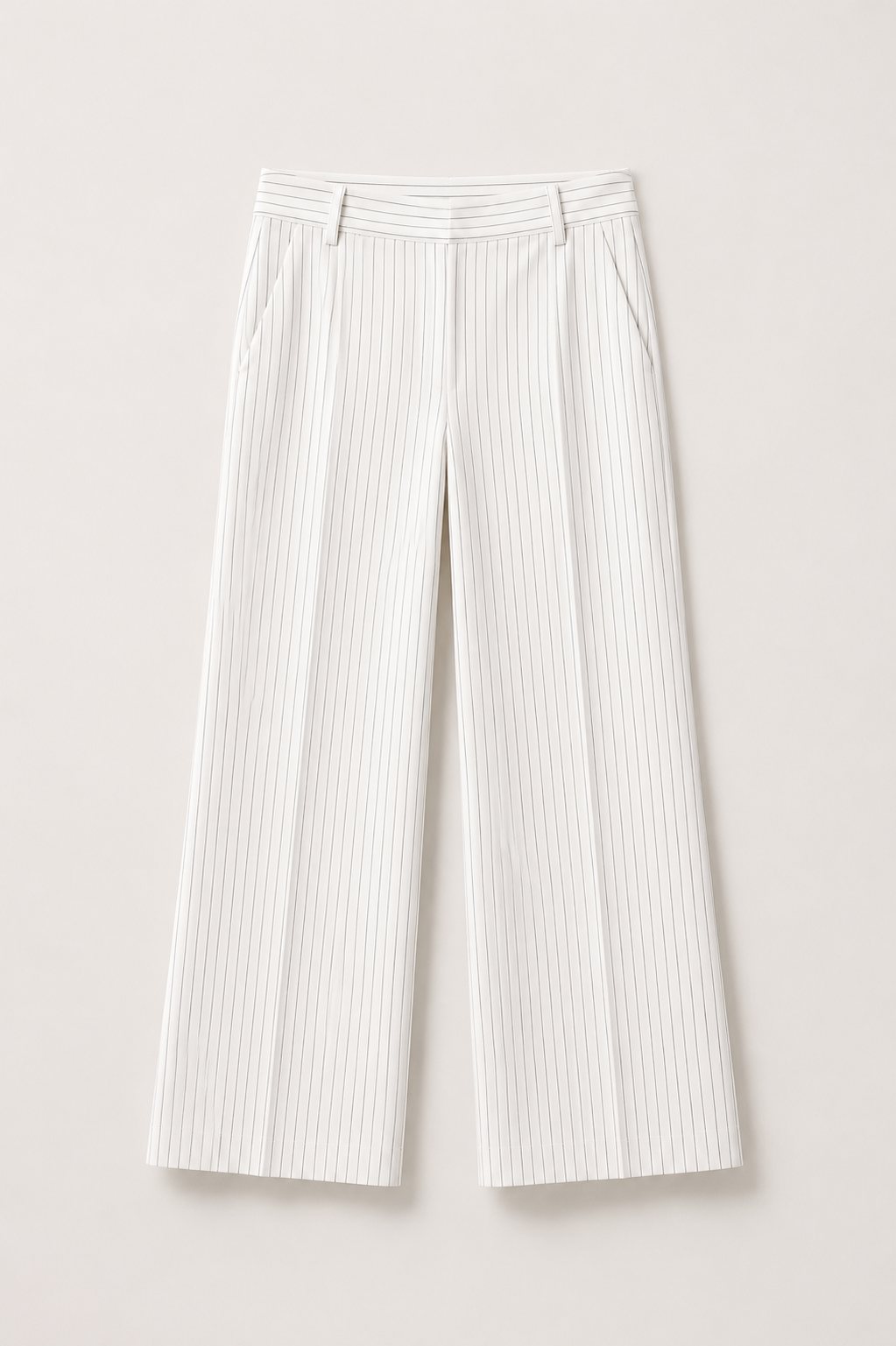 Ticho Pants White Pinstripe