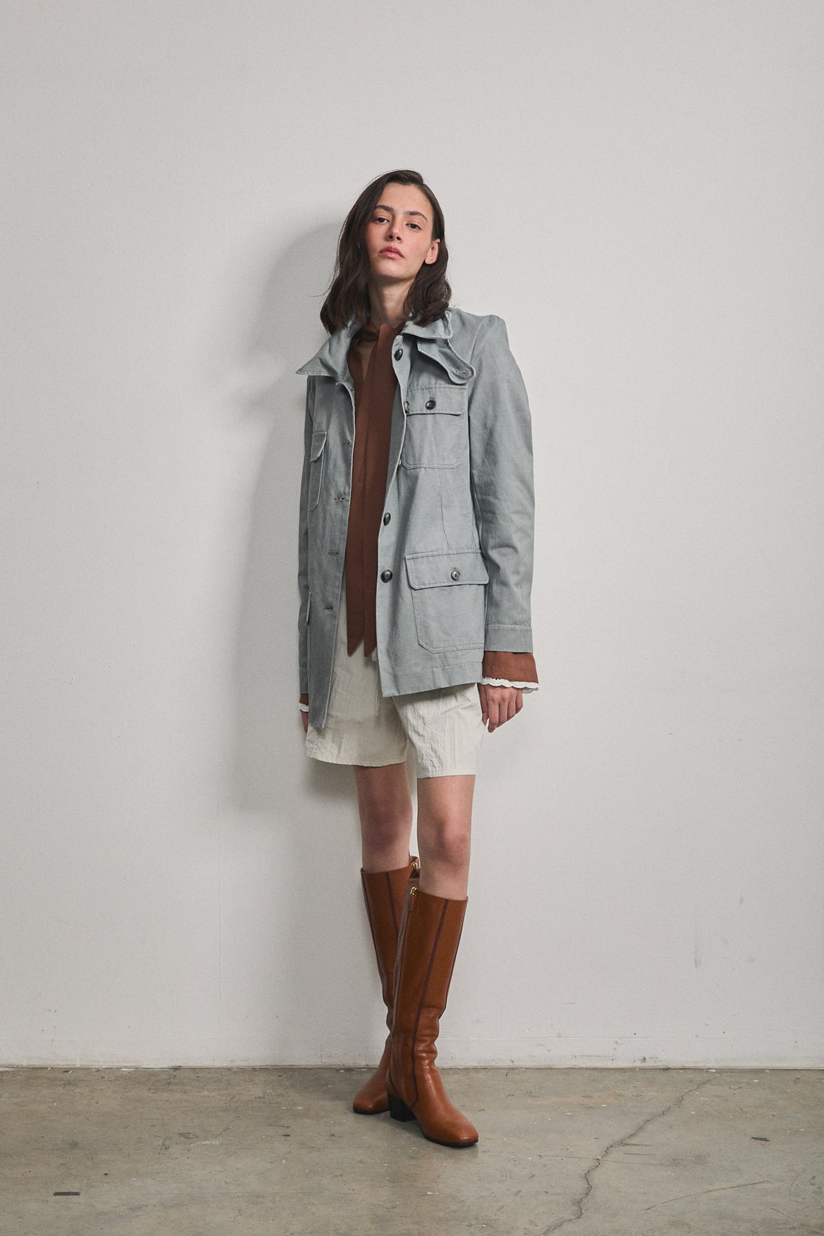 RENOIR MILITARY JACKET Light Grey
