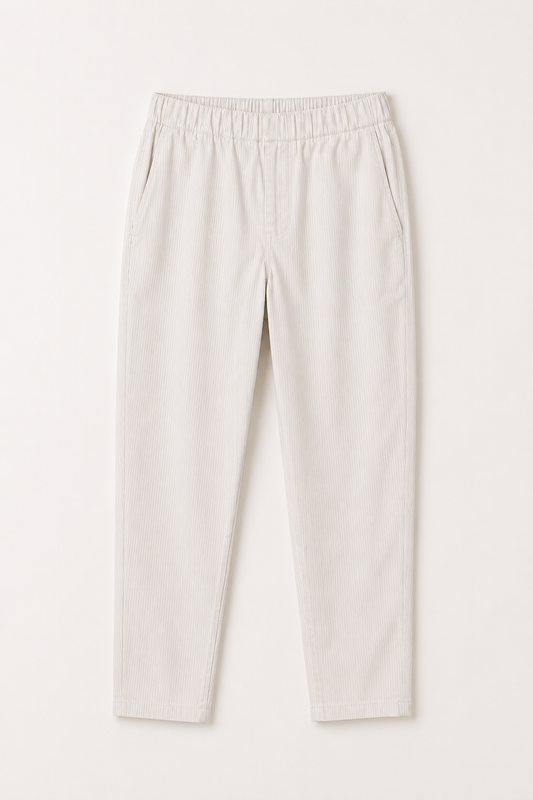 Barbara Pants White & Beige Stripe