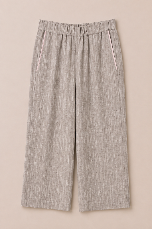 Relaxed linen pants mocha
