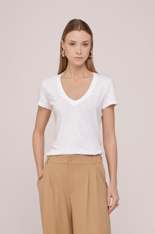 Linen Style T-Shirt White