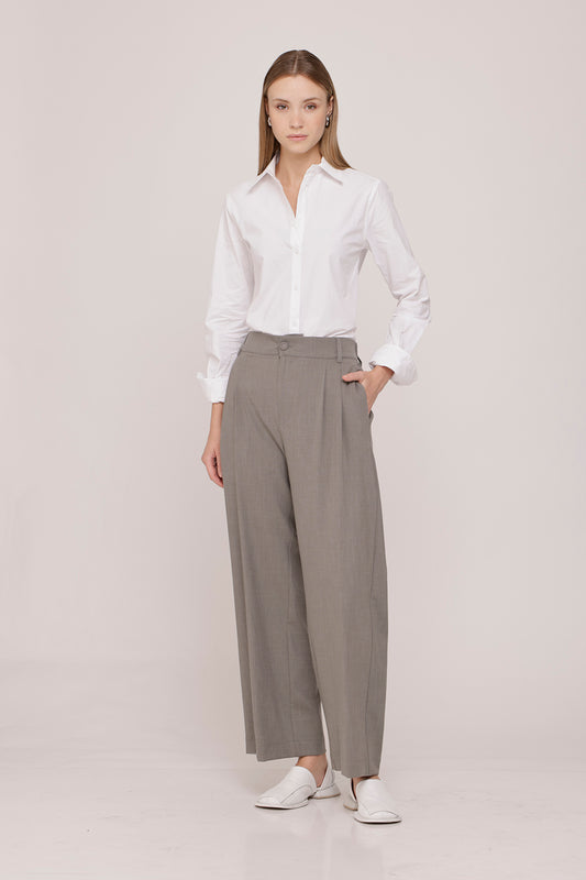 White Long Sleeve Buttoned Shirt