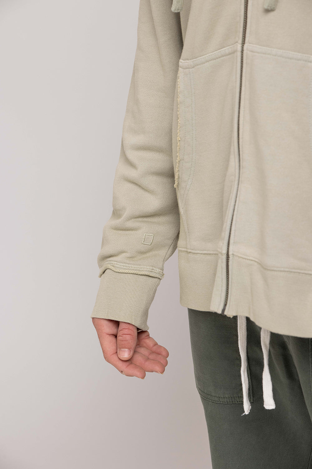 Men Hoodie Khaki