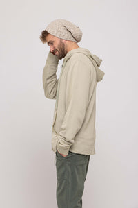 Men Hoodie Khaki