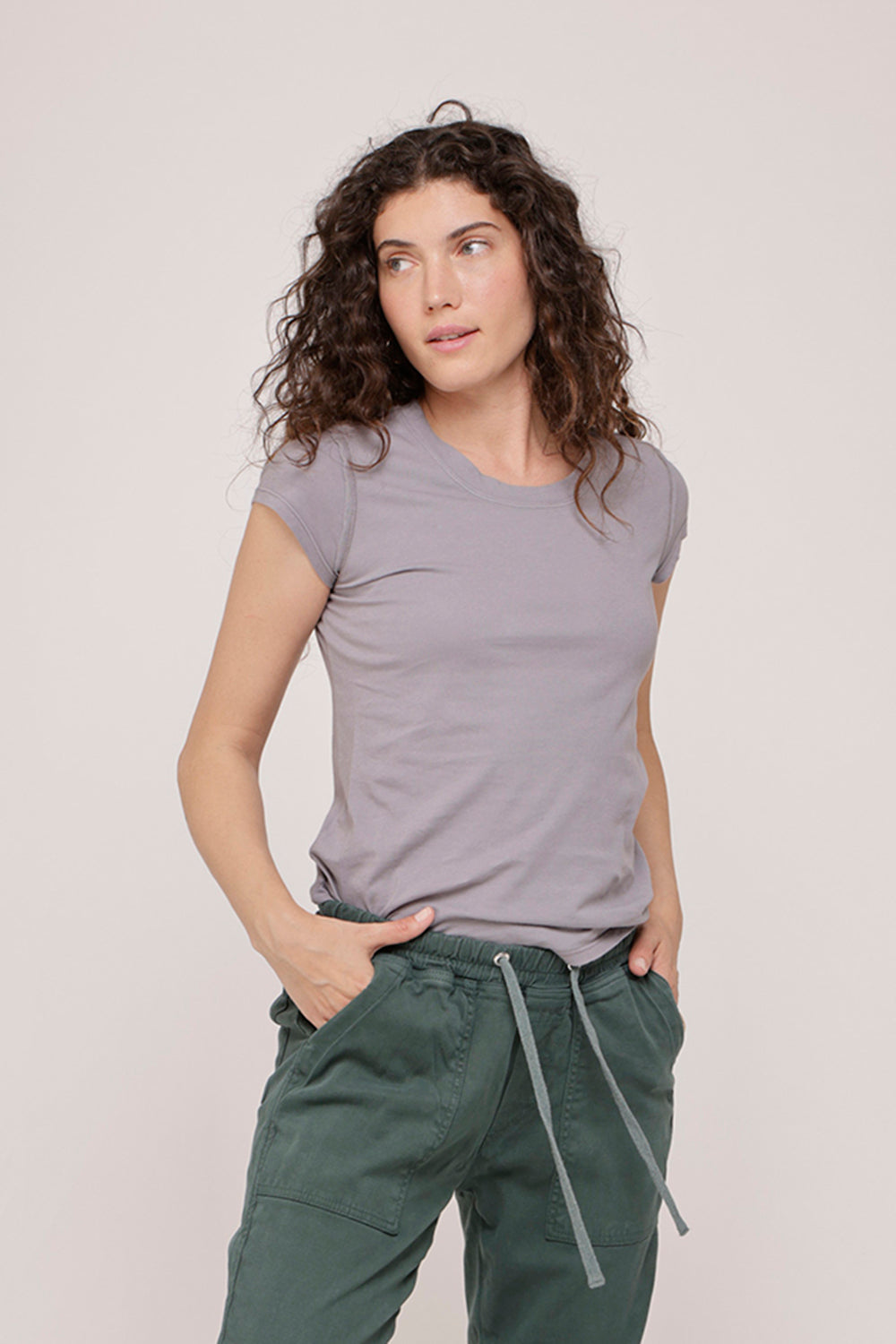 Niki T-Shirt Light - Light Gray