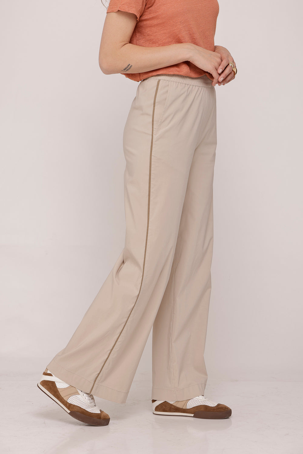 Danny Wide Pants Baige
