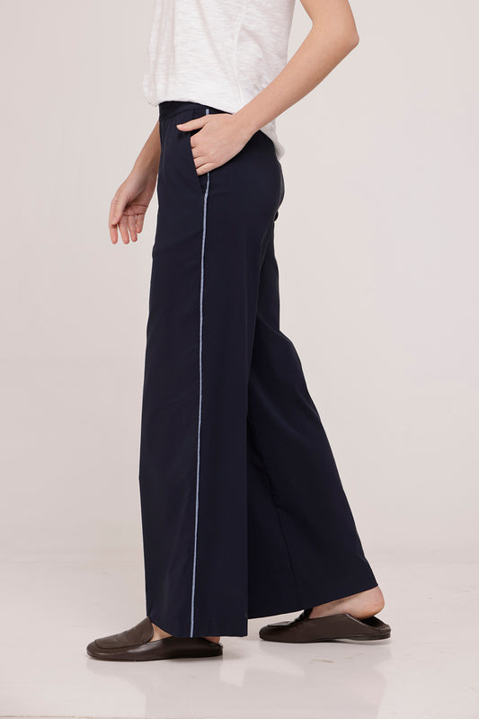 Danny Wide Pants Dark Blue