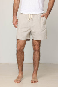 Men Short Linen Pants Natural