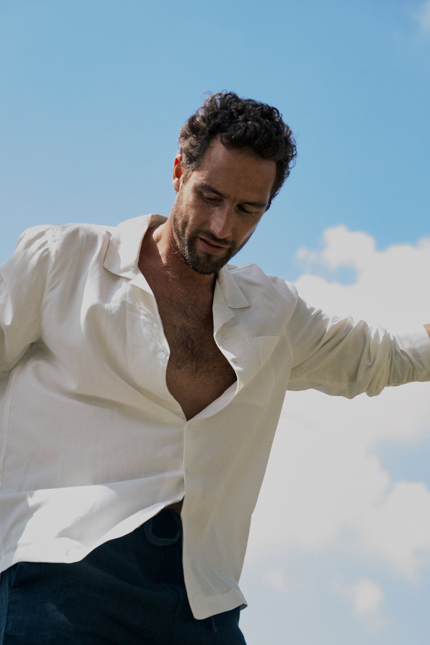 Relaxed Pocket Shirt white