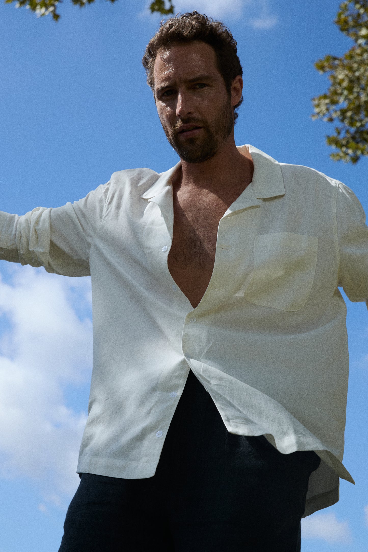 Relaxed Pocket Shirt white