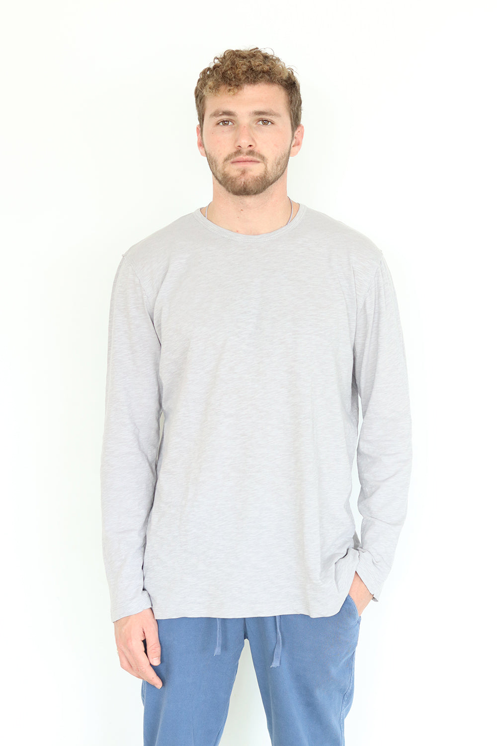 Light Gray Long Sleeve T-Shirt
