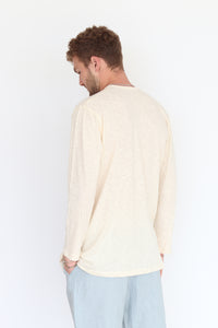 Cream Long Sleeve T-Shirt