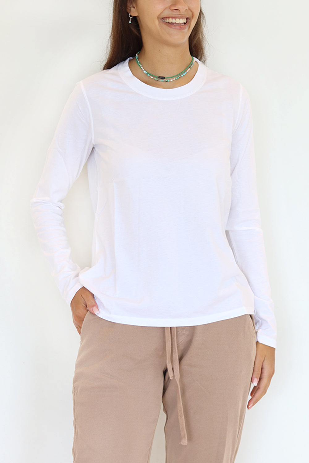 Niki Long Sleeve T-Shirt White