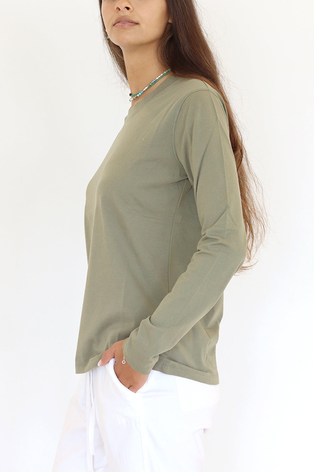 Niki Long Sleeve T-Shirt Green